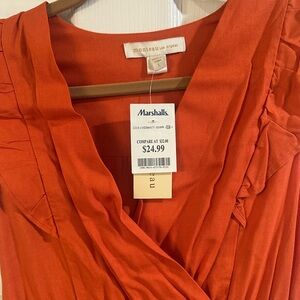 Monteau Women's Orange Maxi Dress